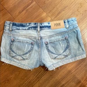 Pink daisy dukes Victoria’s Secret denim shorts